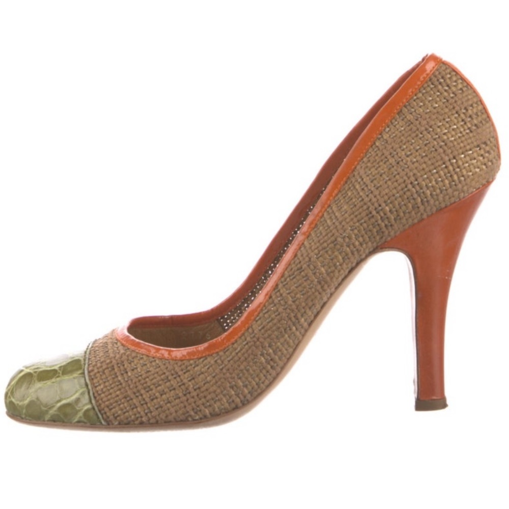 Prada leather and canvas pump IT 40 - Picture 6 of 13
